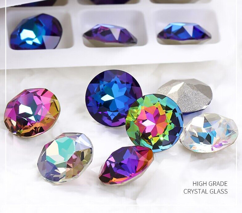 High grade K9 Crystal Glass Rhinestones Withcford Color Faceted Beads Jewelrys