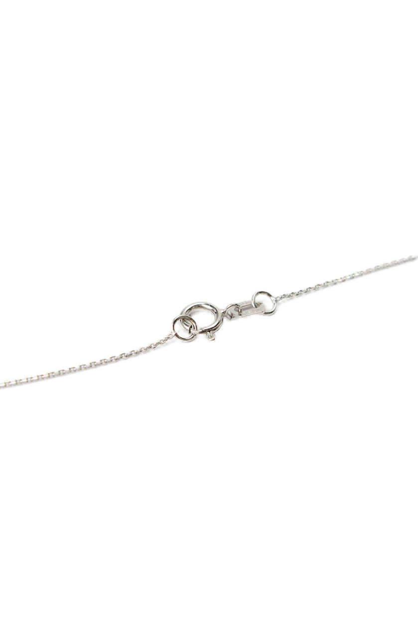 Midas Womens 14k W Gold ~.45CT Lab Created Diamond Pendant Necklace 16″ 1g