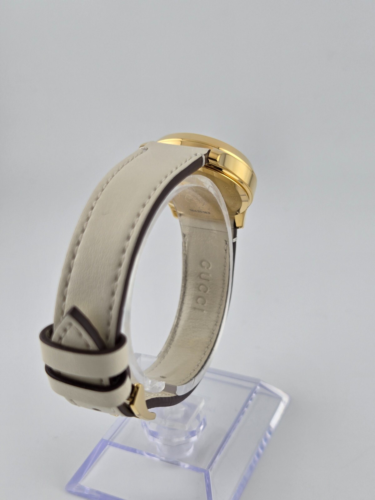 Gucci G-Timeless Women’s Bee Dial Leather Band Watch – YA1265009 ($1100 MSRP)