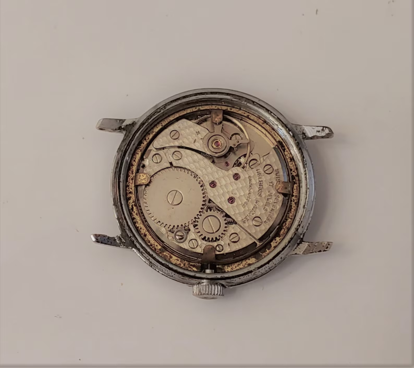 Vintage HELBROS Invincible Manual Wind Men’s Watch