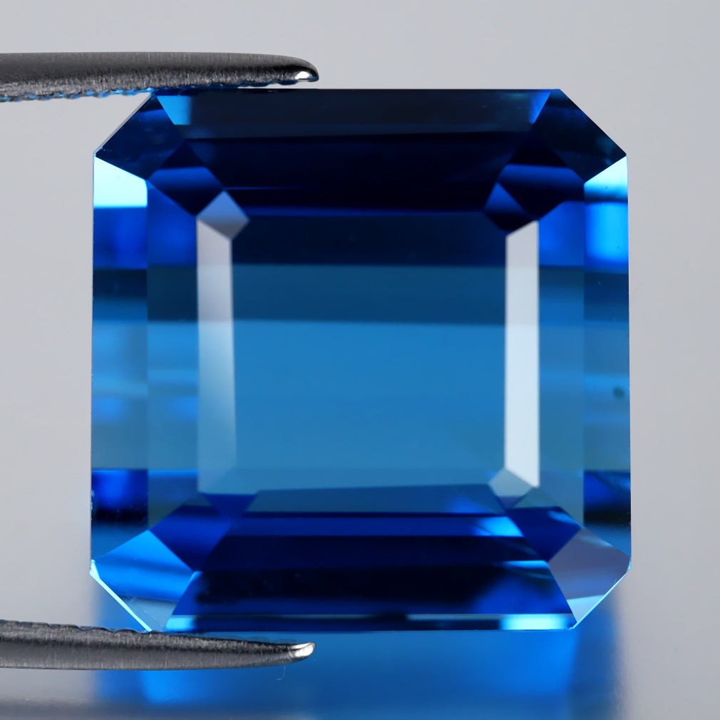 32.18 ct Fair Octagon Cut (16.04 x 16.17 mm) Brazil Swiss Blue Topaz Gemstone