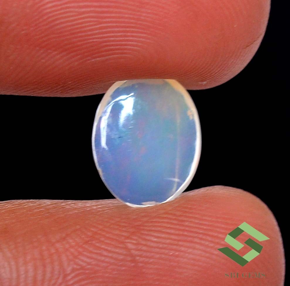 11×9 mm Natural Ethiopian Opal Oval Cabochon 1.32 CTS Loose Certified Gemstone