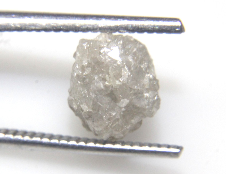 3.90CT/1 PIECE NATURAL RAW UNCUT GRAY ROUGH DIAMOND 9.32×7.83×6.81 MM