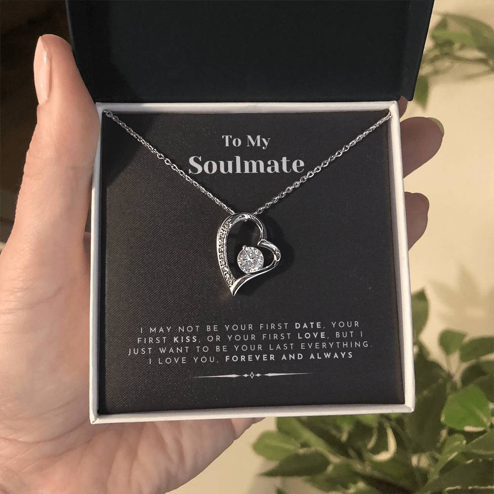 To My Soulmate Pendant Necklace Gift for Women Luxury Wife Girlfriend Jewellery