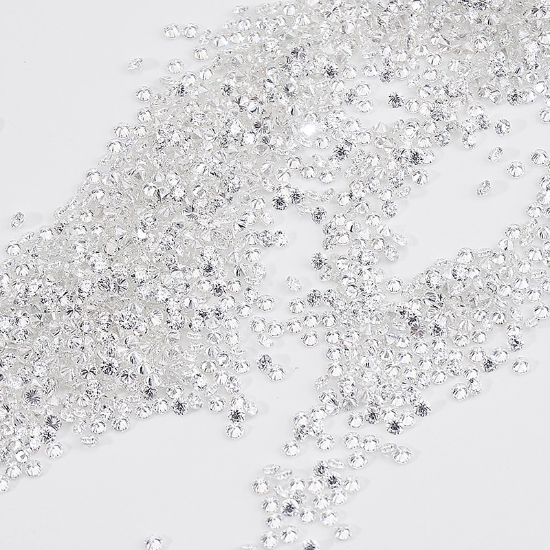 D Color Round VVS1 D Color Moissanite Melee with GRA Certificate Diamond