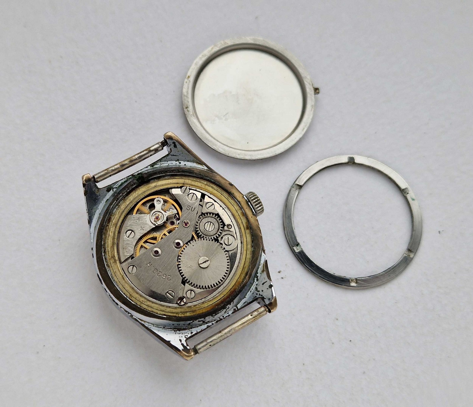 Vintage Soviet Mechanical watch Raketa. USSR The watch needs attention