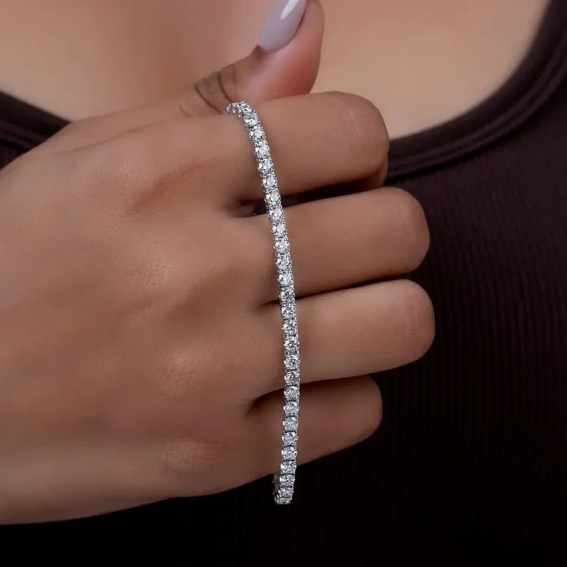 Round Cut Natural Diamond GDGL Certified For Black Friday Gift 14k White Gold