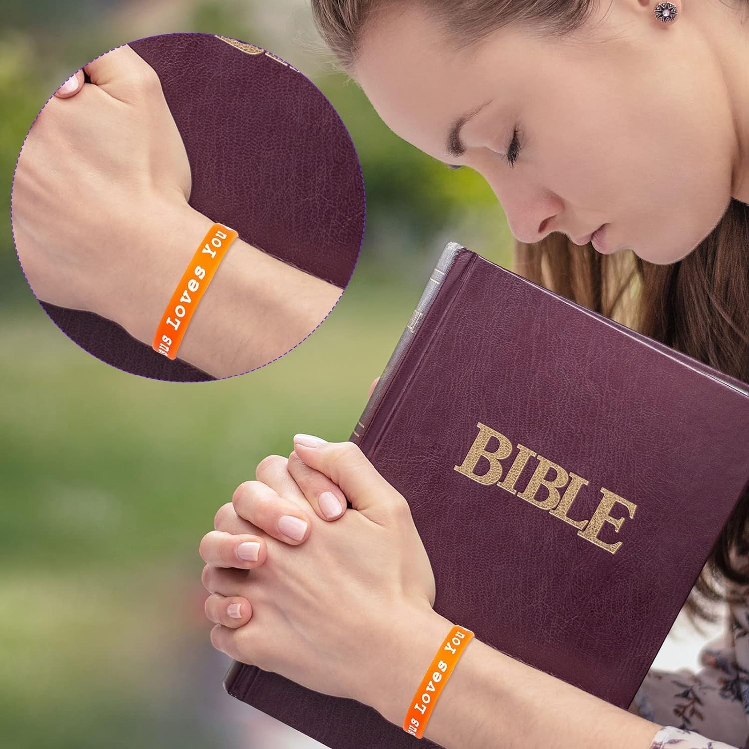 8-Inch Jesus Loves You Silicone Wristbands for Kids & Adults – 120 Count Variety