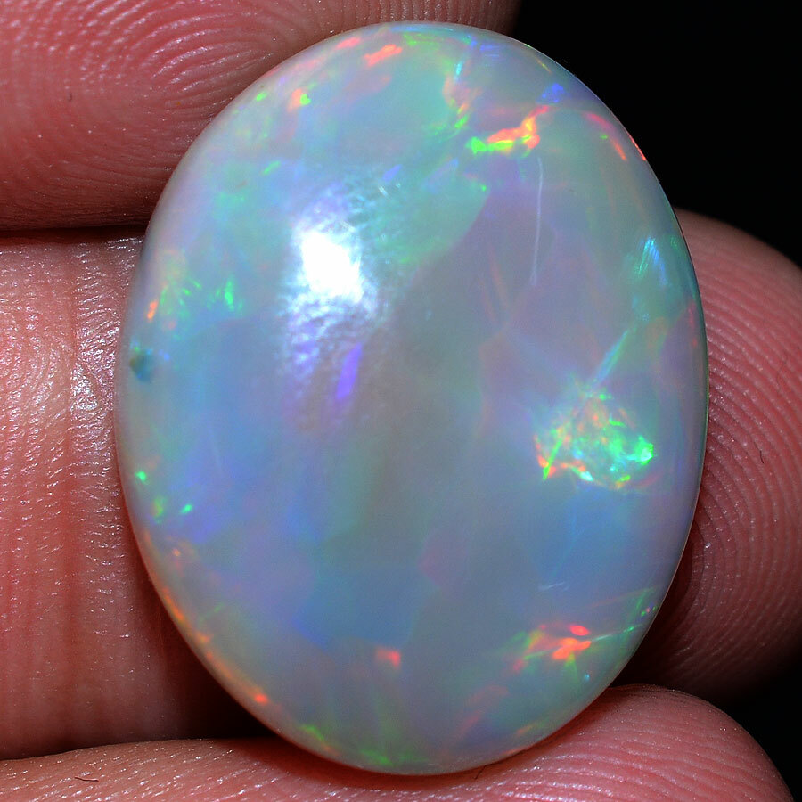 13.50 Cts AAA+ Huge Natural Ethiopian Opal GTL Certified Play of Colors Gemstone
