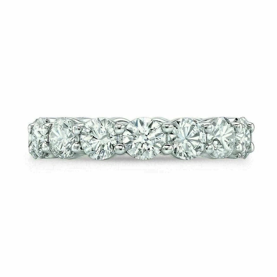 3Ct Round Cut Lab-Created Diamond Engagement Ring 14K White Gold Plated Silver