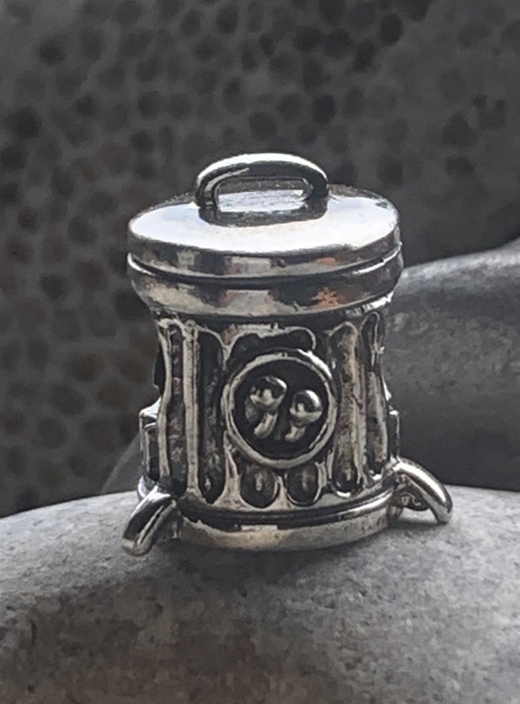 Authentic OHM Beads The Sold Out Space Trash Charm ~ NWOT