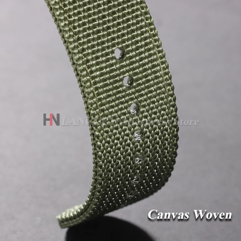 Canvas Quick Release Watch Strap 18,20,22,24mm Military Fabric Band Men Women