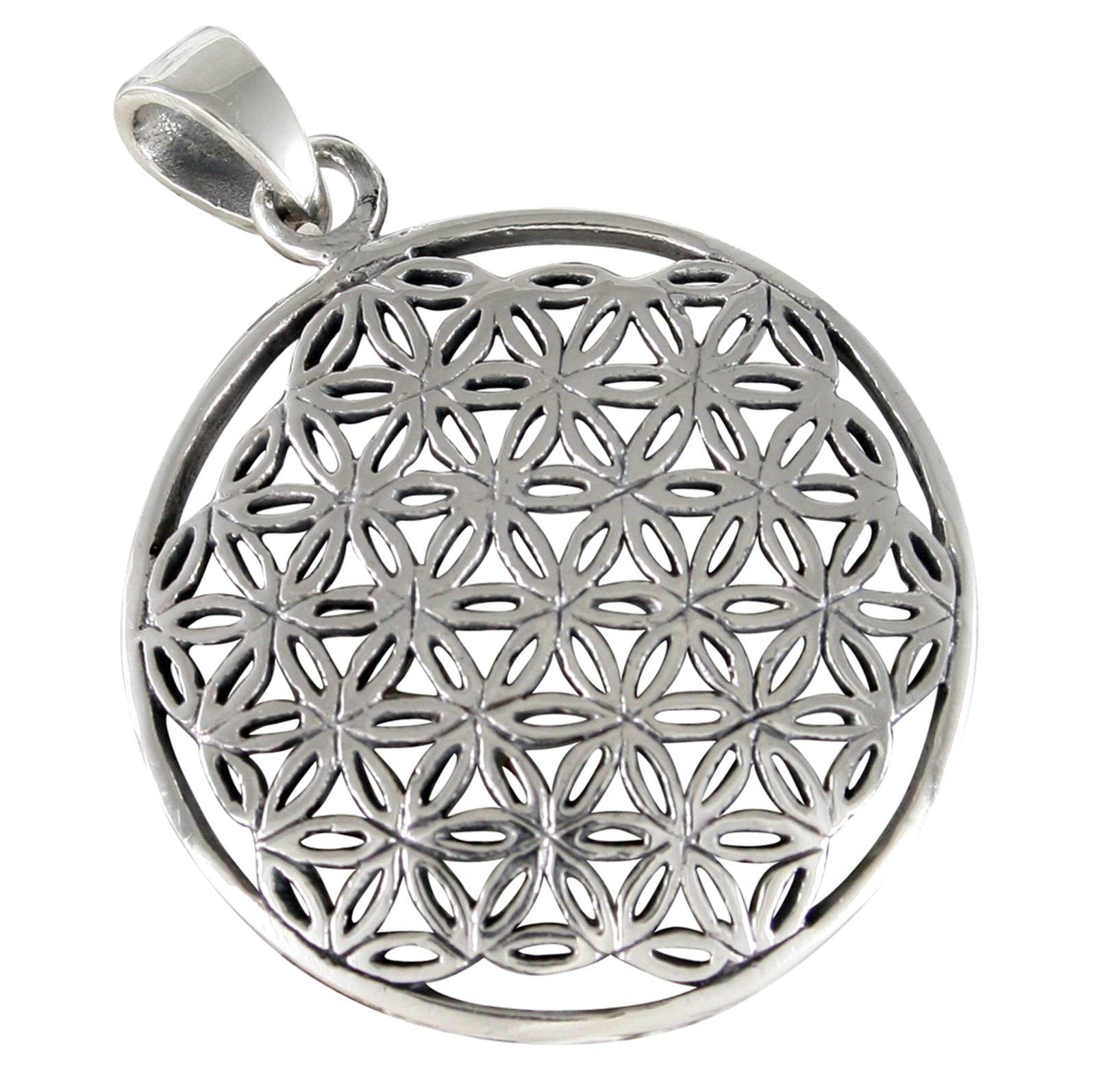 Flower of Life Pendant 925 Sterling Silver AS147