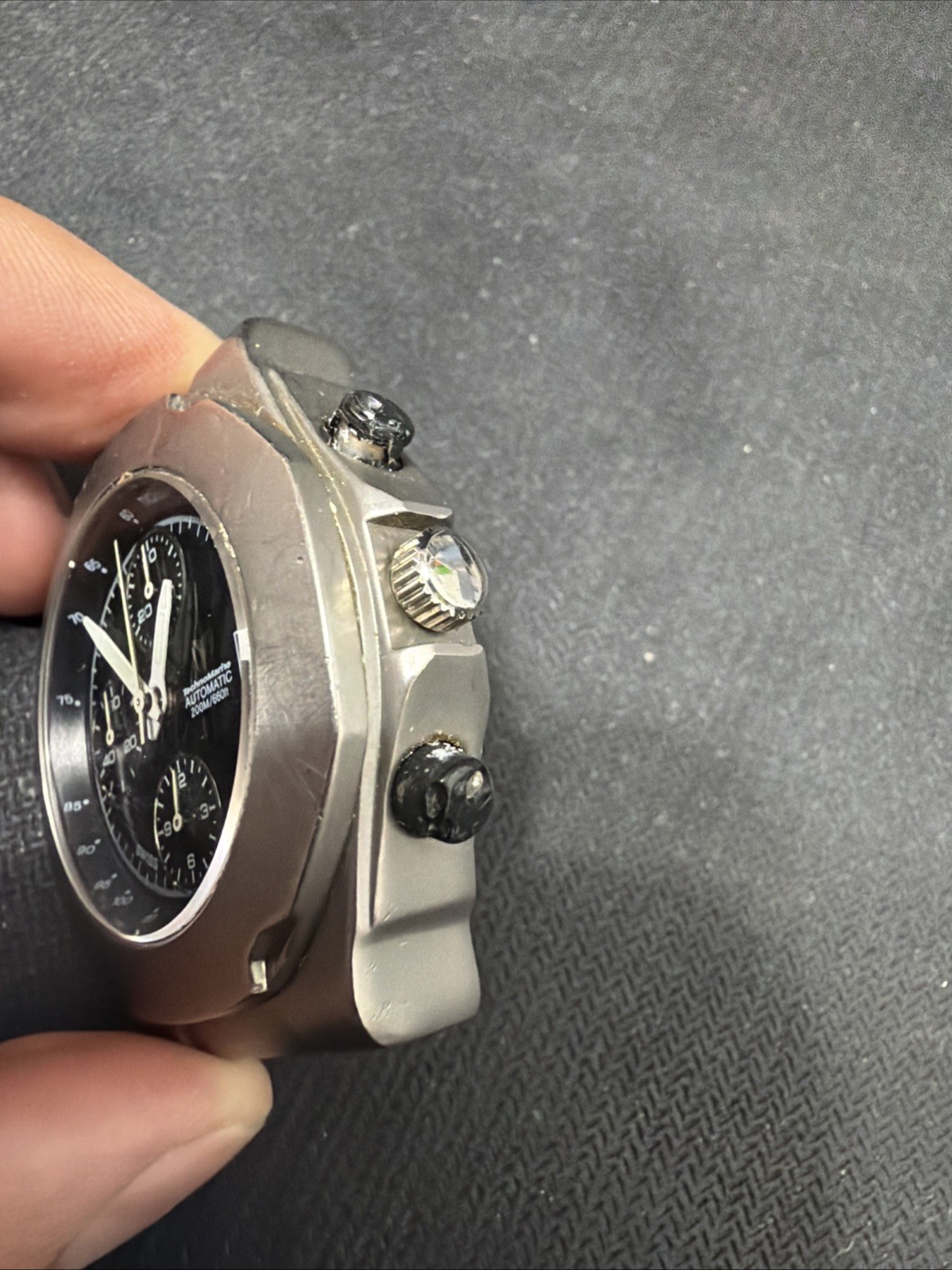 TechnoMarine Alpha Valjoux 7750 Swiss Titanium Automatic Running