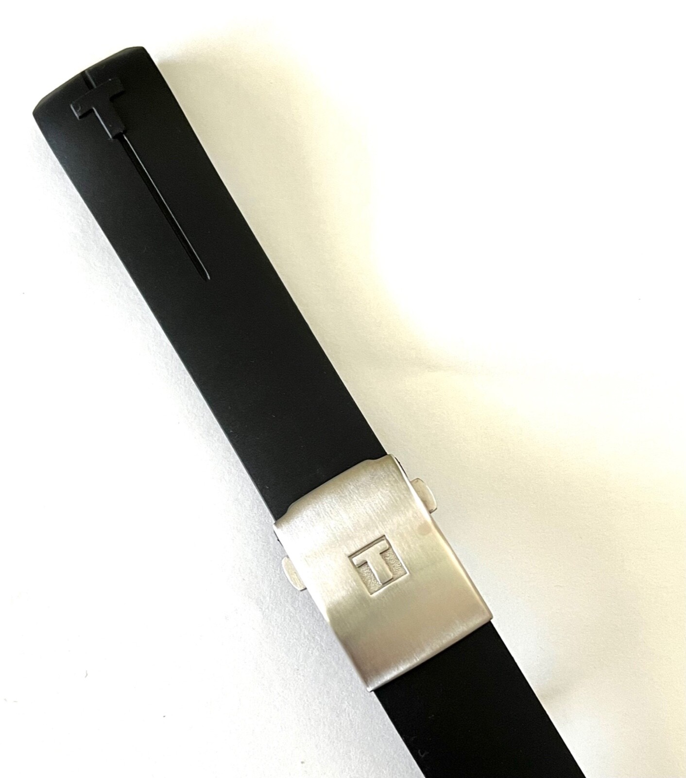 Original Tissot T-Touch Expert T013420A Black Rubber Watch Band Strap with Clasp