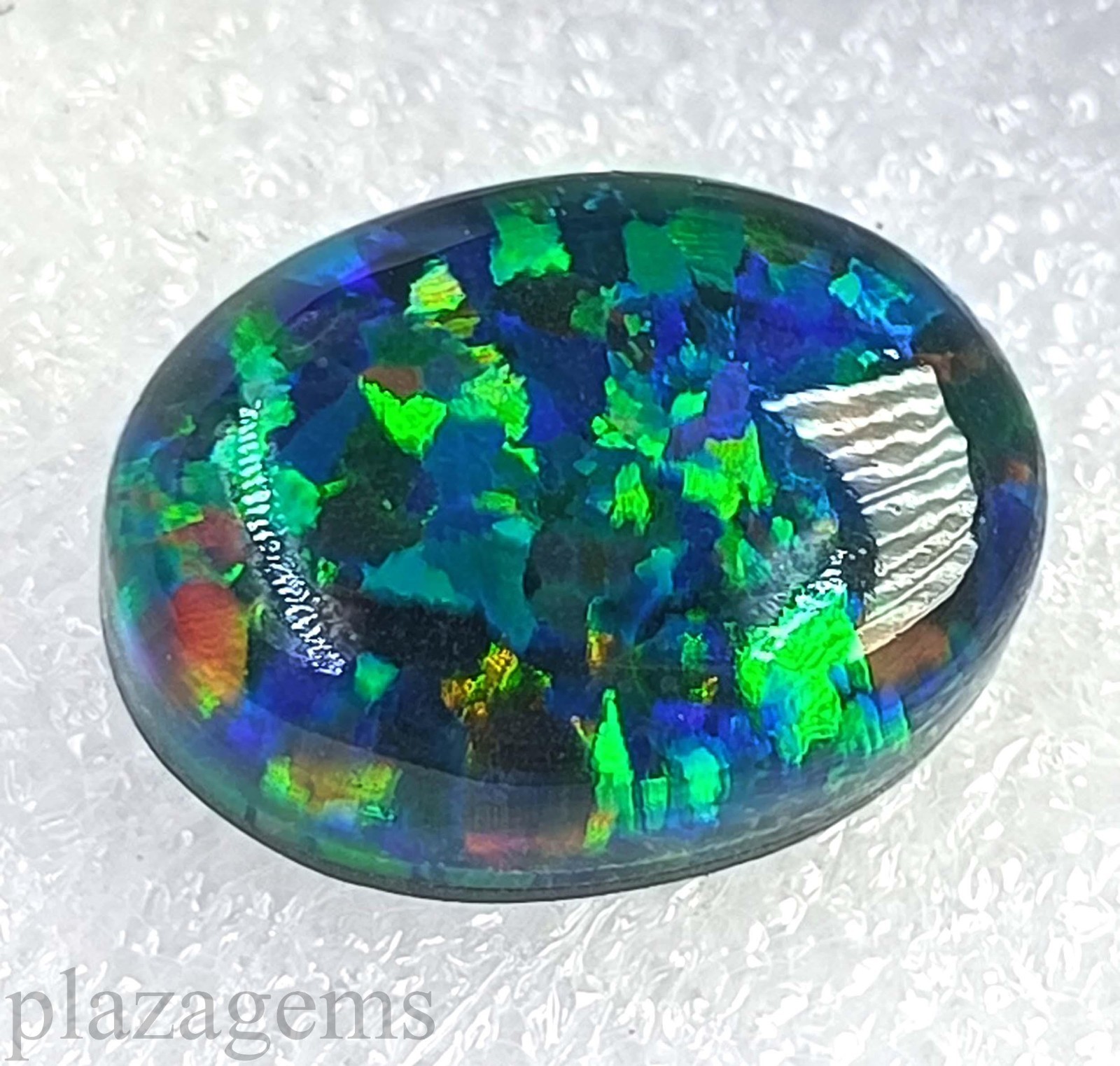 11.05 Ct Natural Australian Fire Black Opal EGL Certified Loose Gemstone 6DJM