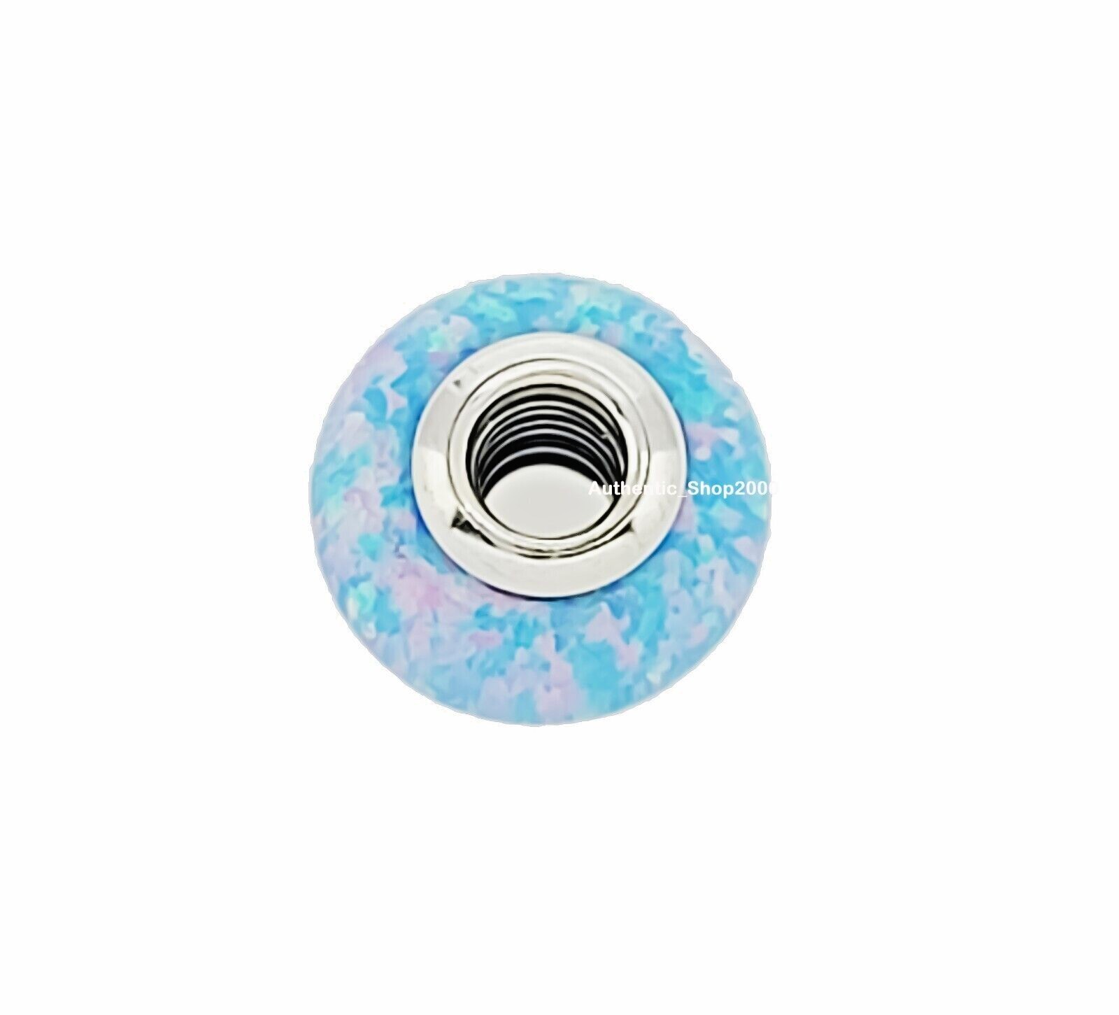 New 100% Authentic PANDORA silver 925 Opalescent Ocean Blue Charm 791691C01