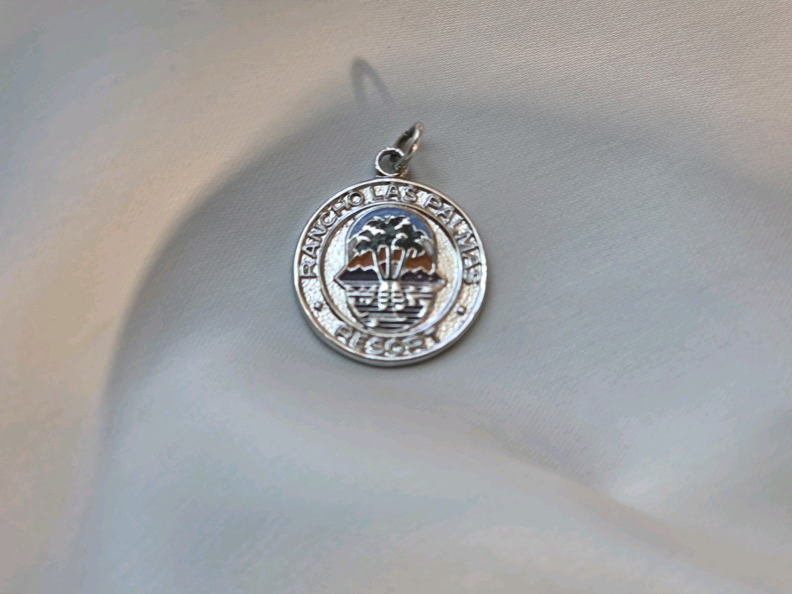 ​Vintage Kinney SS Rancho Las Palmas Resort Enamel Charm Palm Springs