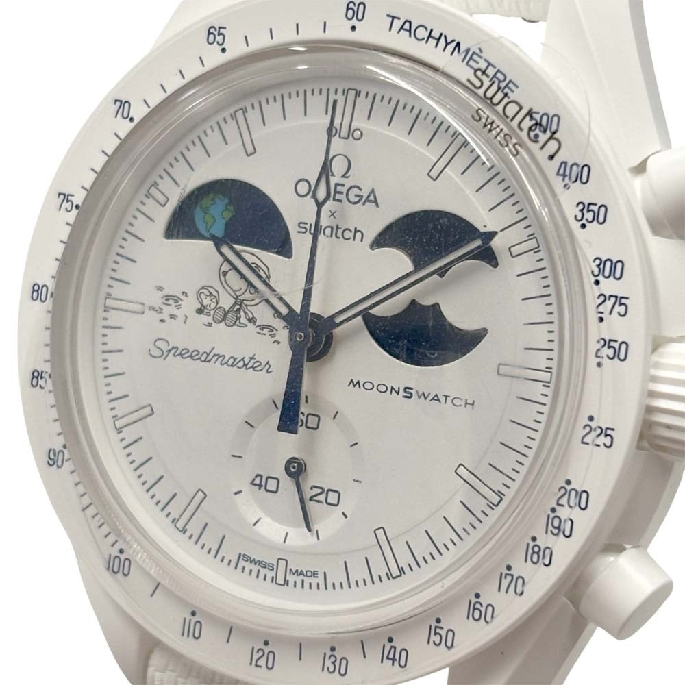 Omega x Swatch Mission to Earthphase Moonshine Gold Snoopy SO33W701L Snowflake