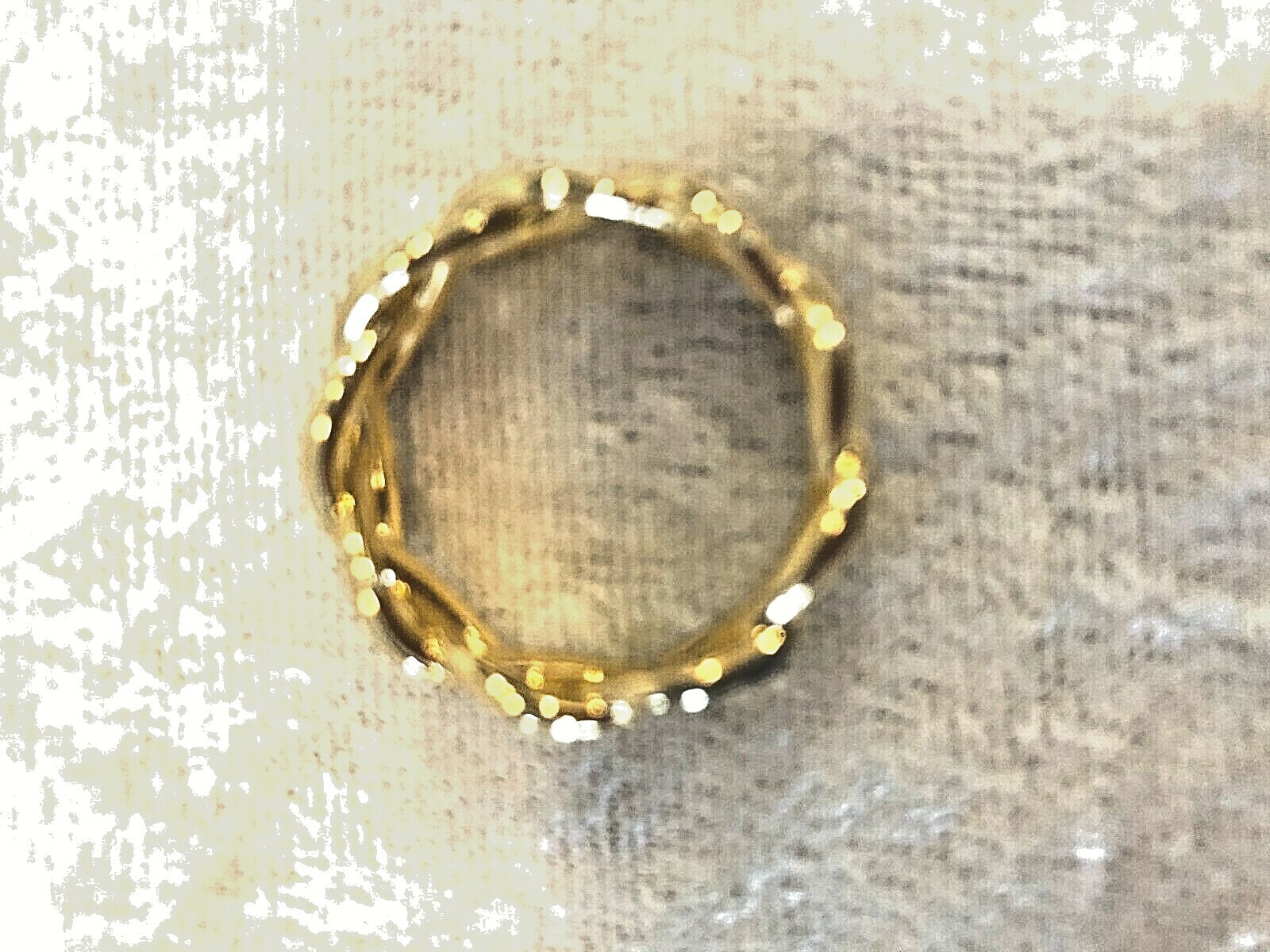 ORO NUOVO POLISHED 14K GOLD OVER RESIN BRAIDED BAND SIZES 7,8,10,11 (M4627-1262)