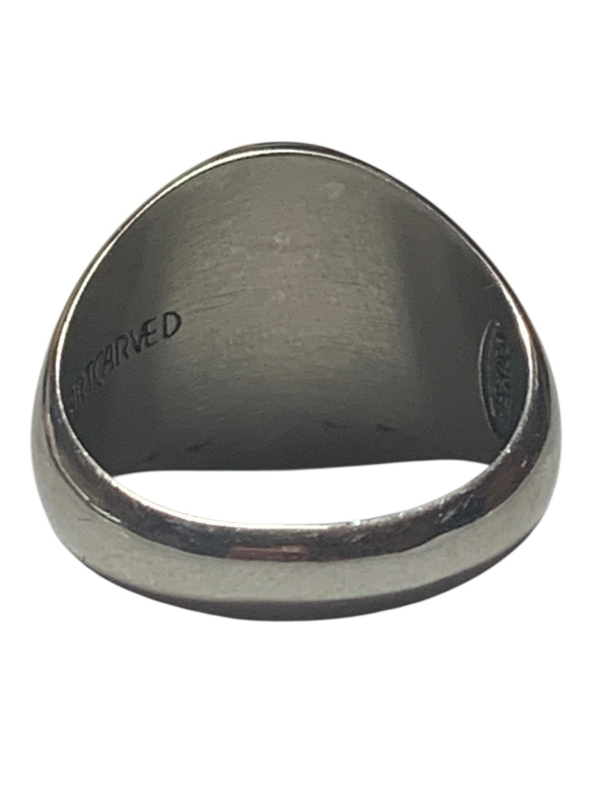 ArtCarved Letter Intial E Signet Black Ring Made In Mexico