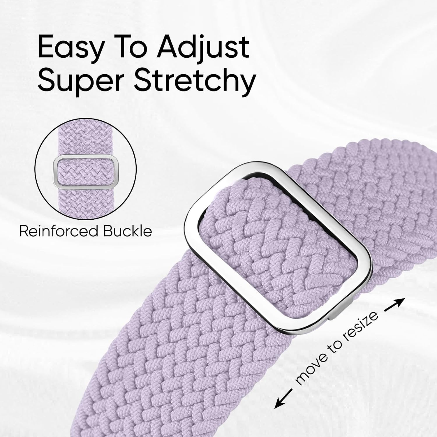 6 Pack Braided Stretchy Bands Compatible with Apple Watch Band 38Mm 40Mm 41Mm 42