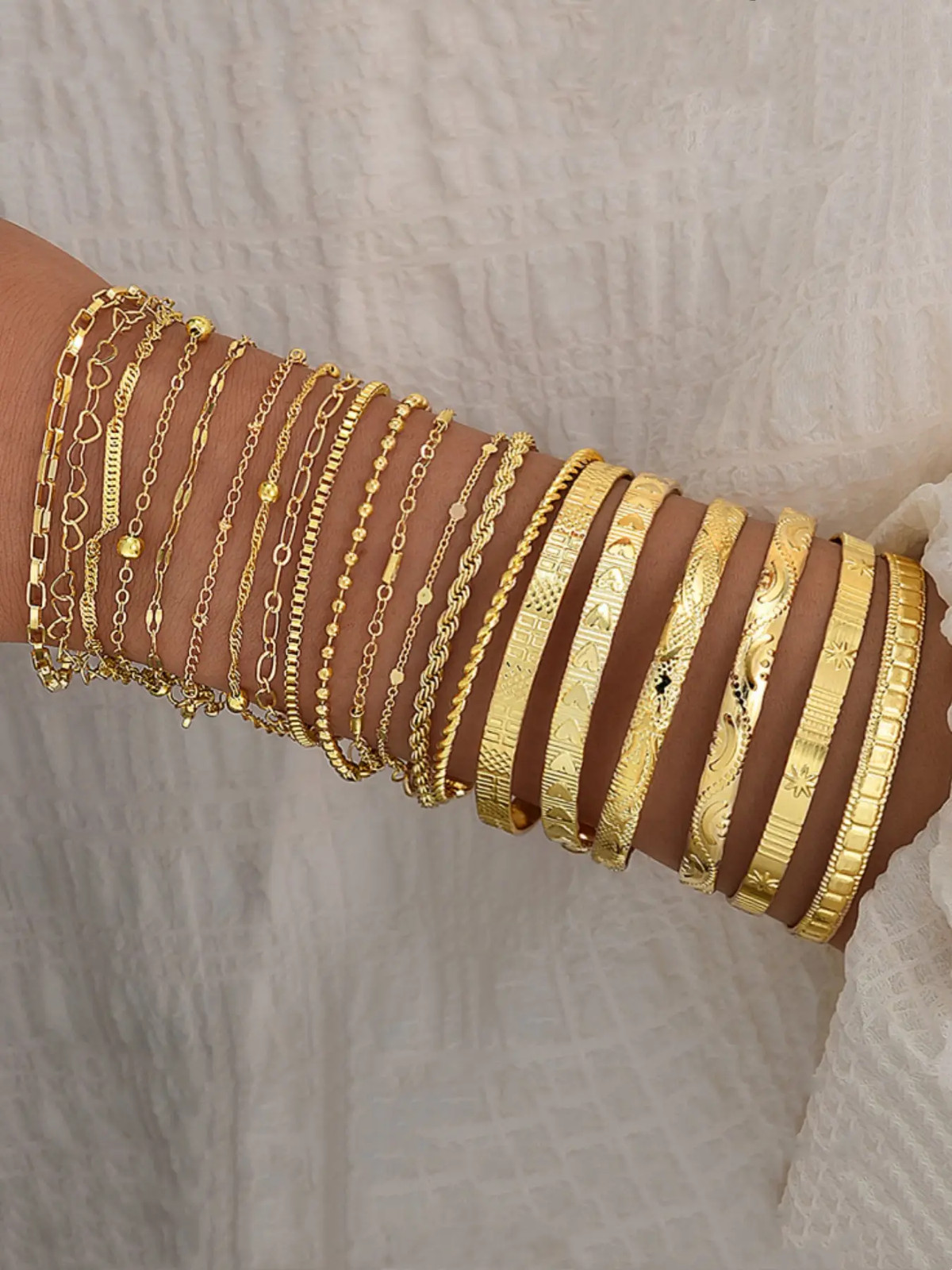 20Pcs/Set Elegant Women’S Bracelets, Fashion High-Quality Bracelets, Versatile A