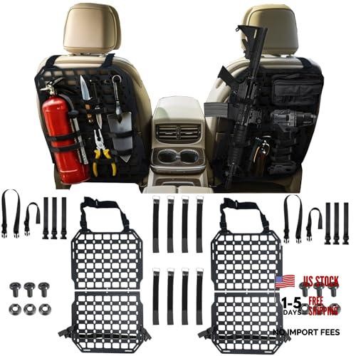 Molle Panel Alloy Metal Rigid Truck organizer Universal 2 × black metal panel