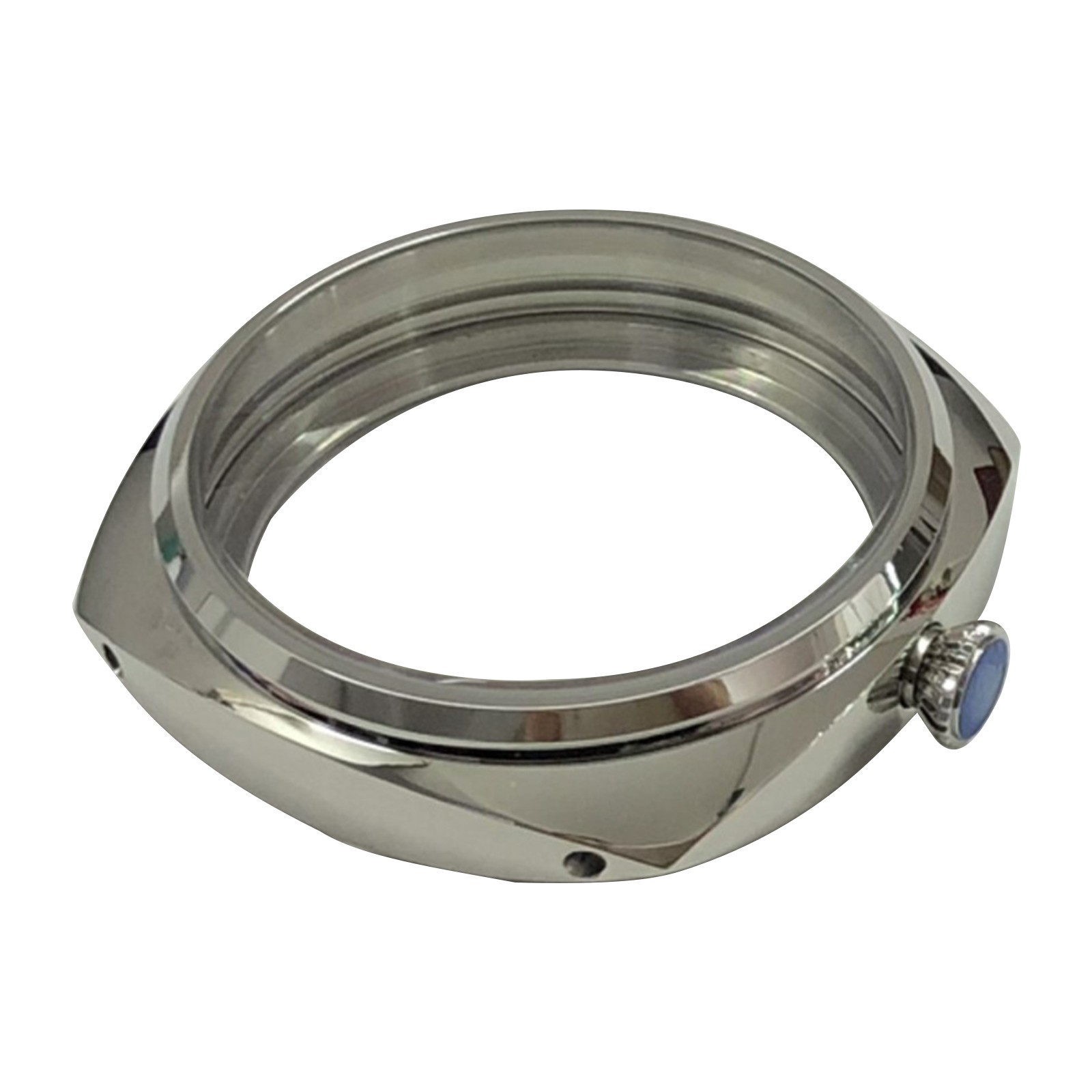 47mm Silver Watch Case Fit For ETA6497 6498 Seagull ST3600 3621 Watch Movement