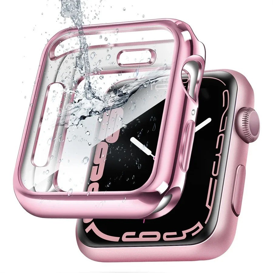 Case For Apple watch Series 7/8/9 45mm 41mm 44mm 40mm 42mm 38mm All-around TPU C