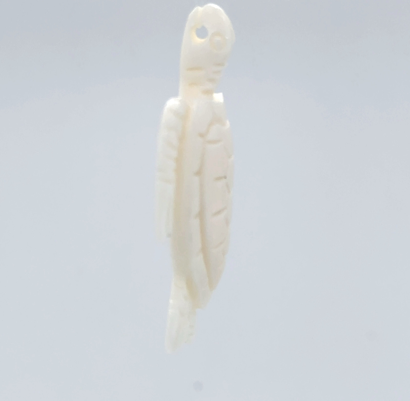 Hand Carved Water Buffalo Bone Turtle / Turtoise Pendant