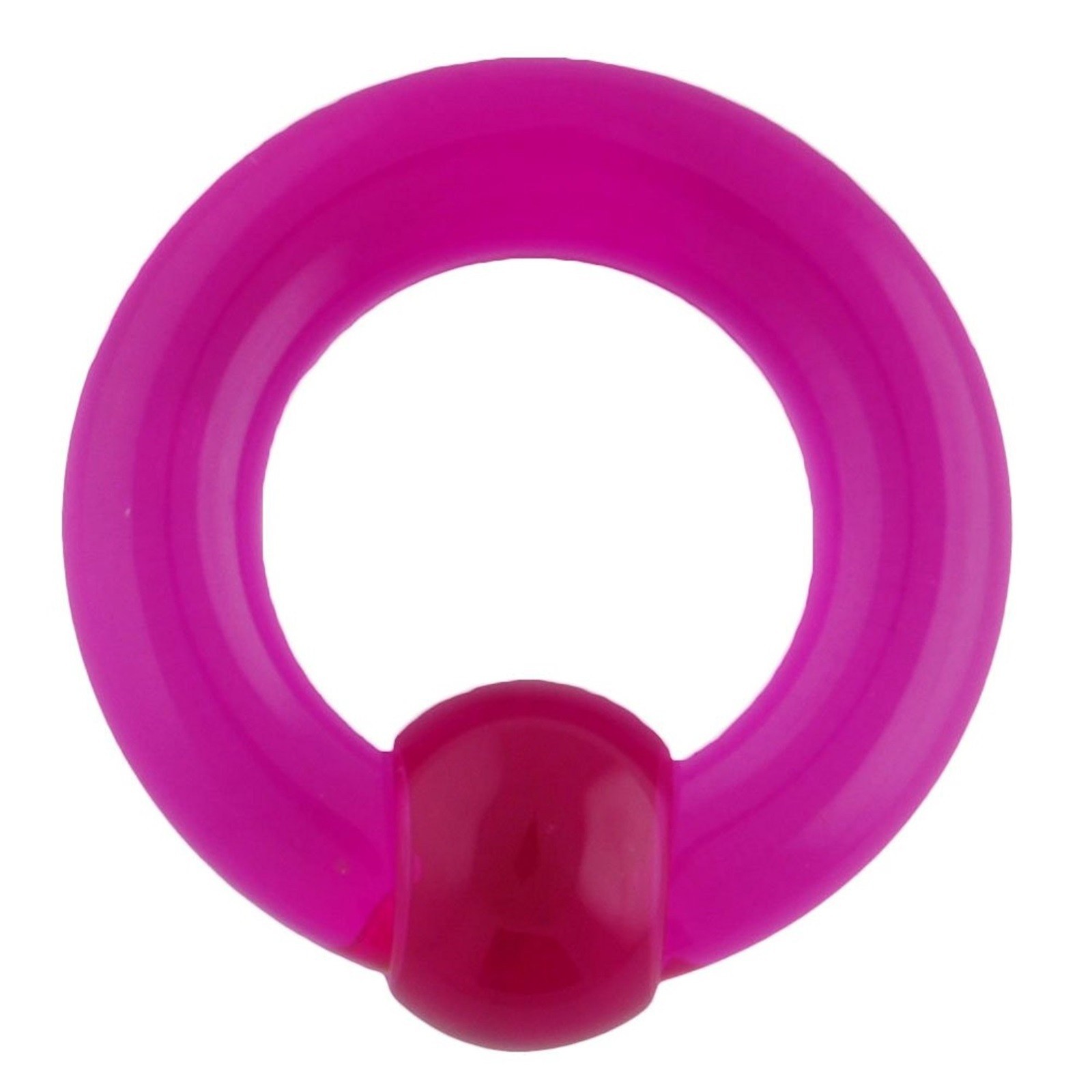 Captive Nipple Ring Heavy 6 Gauge 5/8″ Acrylic Purple 8mm Ball *