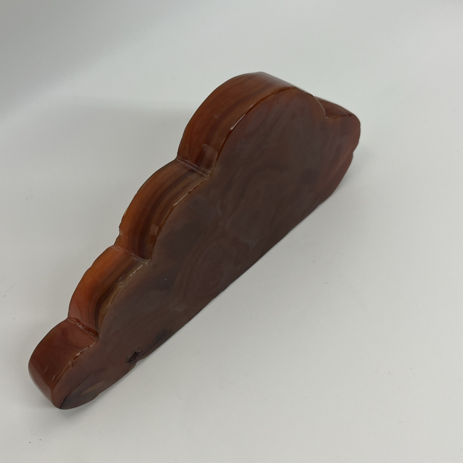 Gemstone Carnelian Carved Cloud 6 X3”