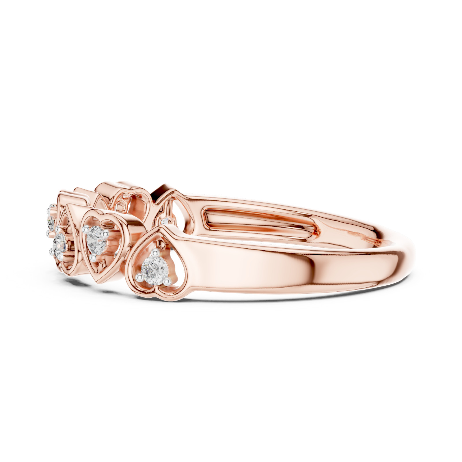 Natural Certified Round Diamond Lovely Twisted Engagement Ring 14k Gold over