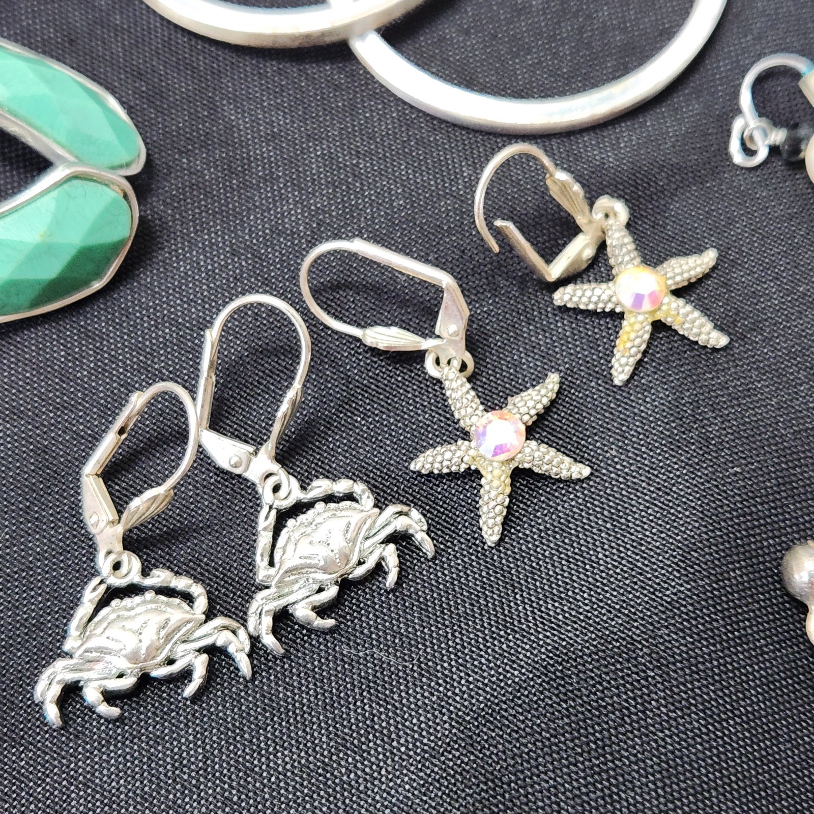 Lot of Fashion Jewelry Earings & Miscellaneous Some Are Hand Crafted See Picture