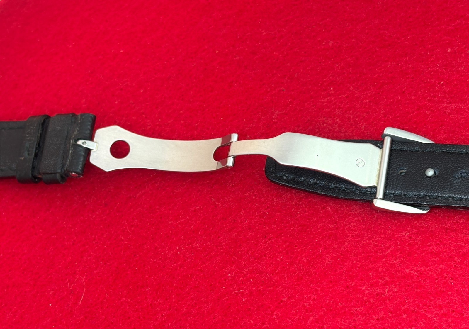 IWC Portofino OEM 18mm Black Strap for Model 3513 with IWC Deployant Clasp