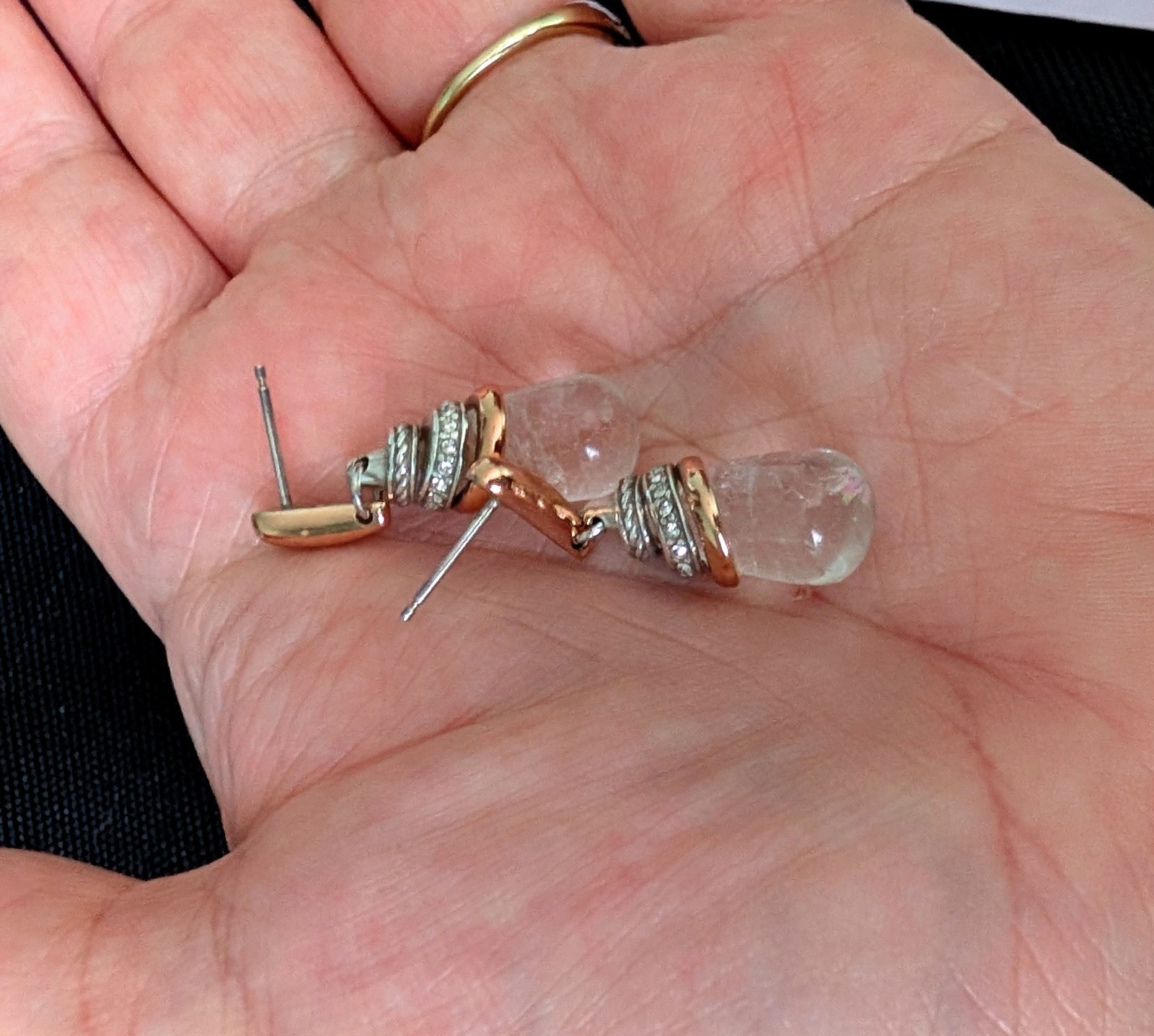 Brighton Neptunes Rings Clear Quartz Earrings! STUNNING!