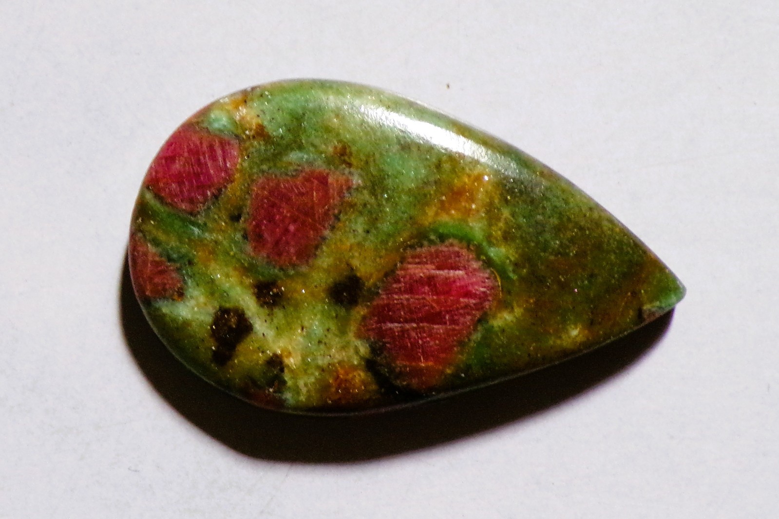 41.35 Cts Natural Ruby Fuchsite Cabochon Loose Gemstone 36X22X6MM 70