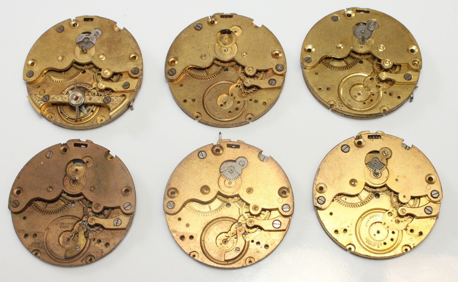 18.5 ligne (41.2mm) Hebdomas movements x 6 Heb14a