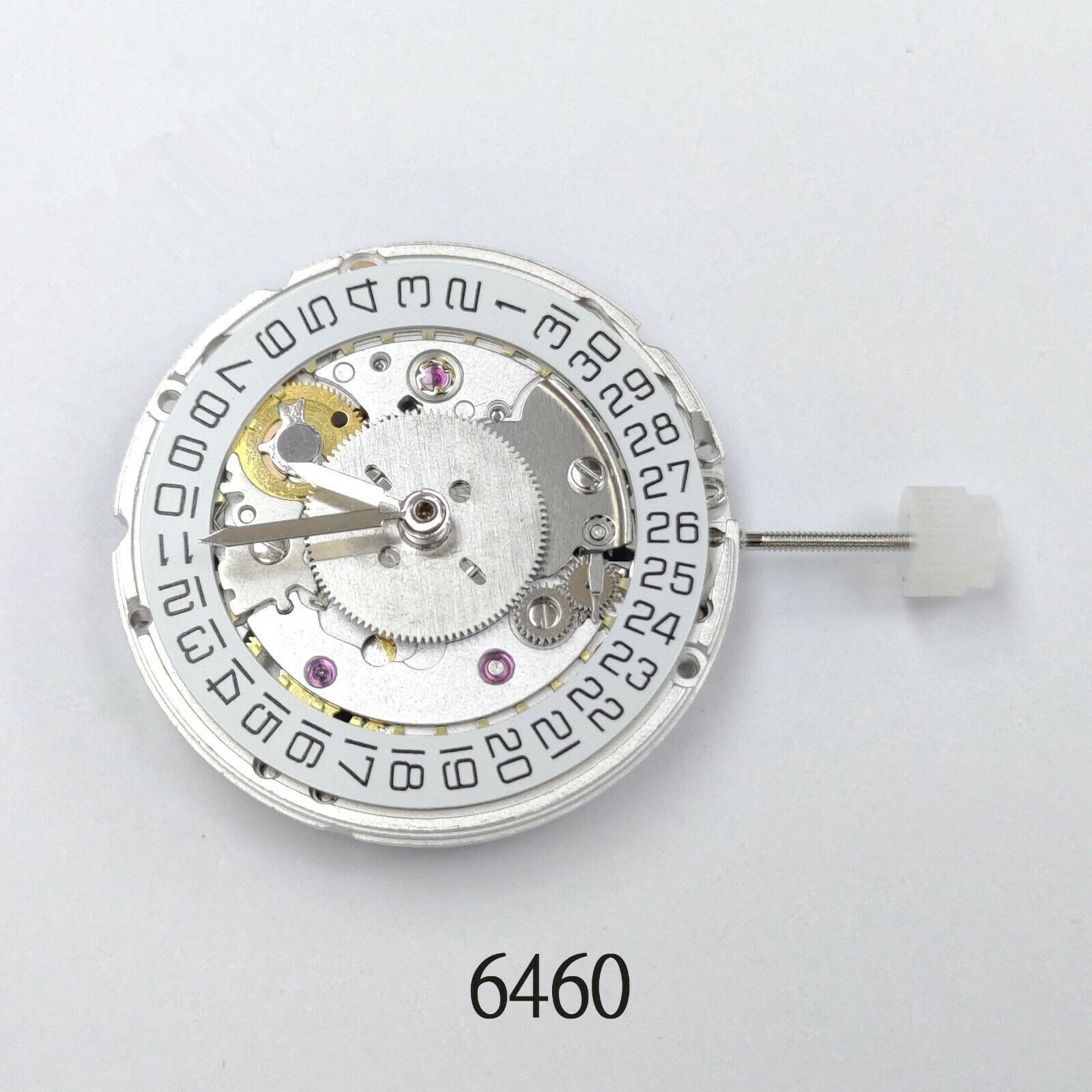 1Pc White 25 Jewels Automatic Mechanical Movement For ETA 2836-2 GMT Watch Parts