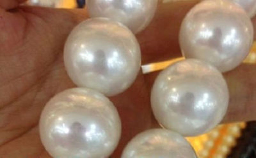 12/14/16/18/20mm South Sea White Shell Pearl Round Loose Beads 15” Strand