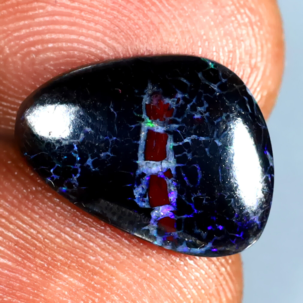 3.60 ct Fancy (14 x 11 mm) (Un-Heated) Australia Boulder Matrix Opal Gemstone