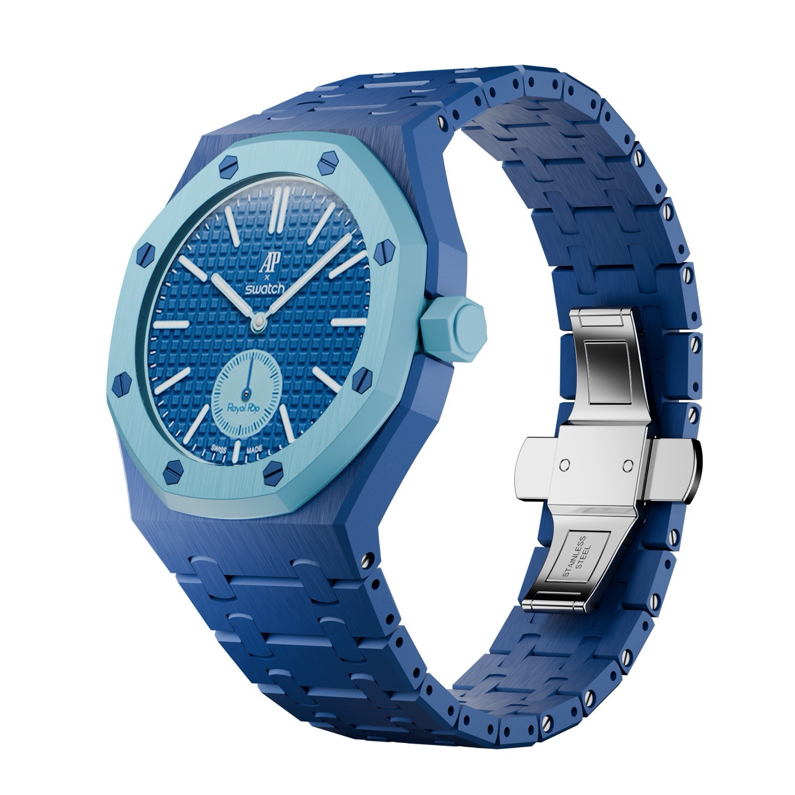 New Bracelet for AP Royal Pop X Swatch Blue Bioceramic 24h Shop