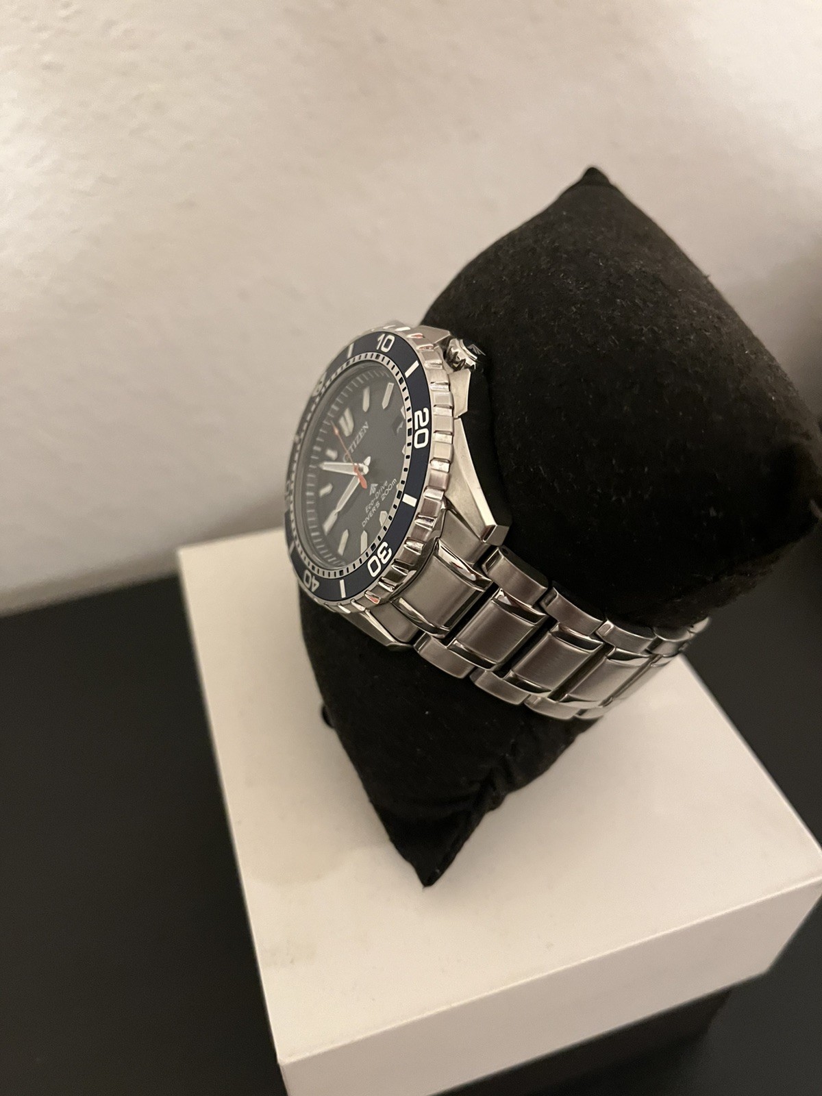 CITIZEN MEN’S $450 ECO-DRIVE PROMASTER DIVER’S BLUE WATCH DATE WR200M BN0191-55L
