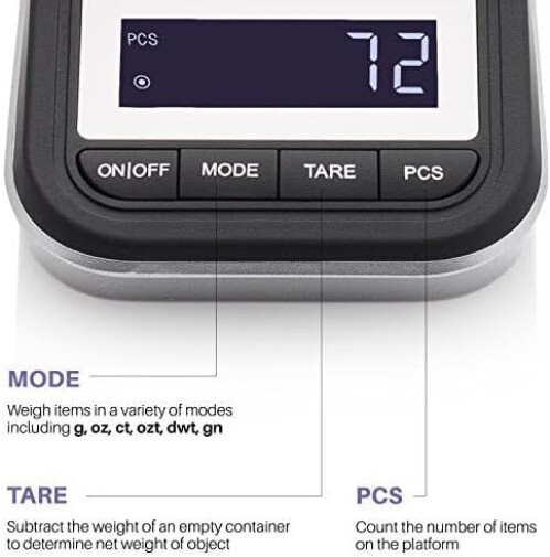 Premium 50g x 0.001g Digital Scale with Tweezers & Calibration Weights Included