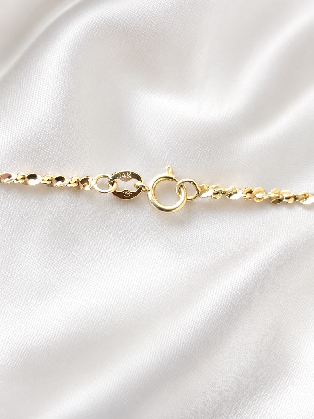 14K Yellow Gold 2mm Diamond Cut Sparkle Mirror Chain Necklace 24” 6.88g 2mm