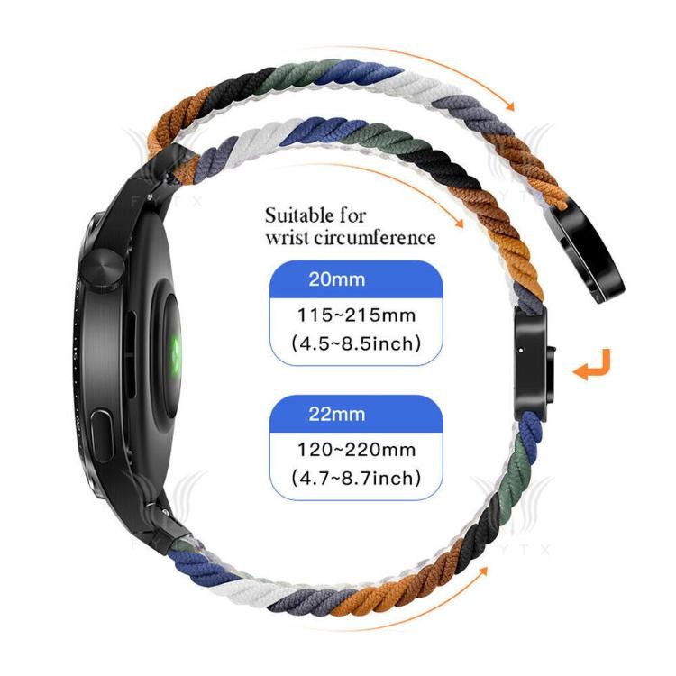 Band Strap For Huami Amazfit GTR 4 3 2 2e Stratos GTS 4 3 2 Bip Magnetic Braided