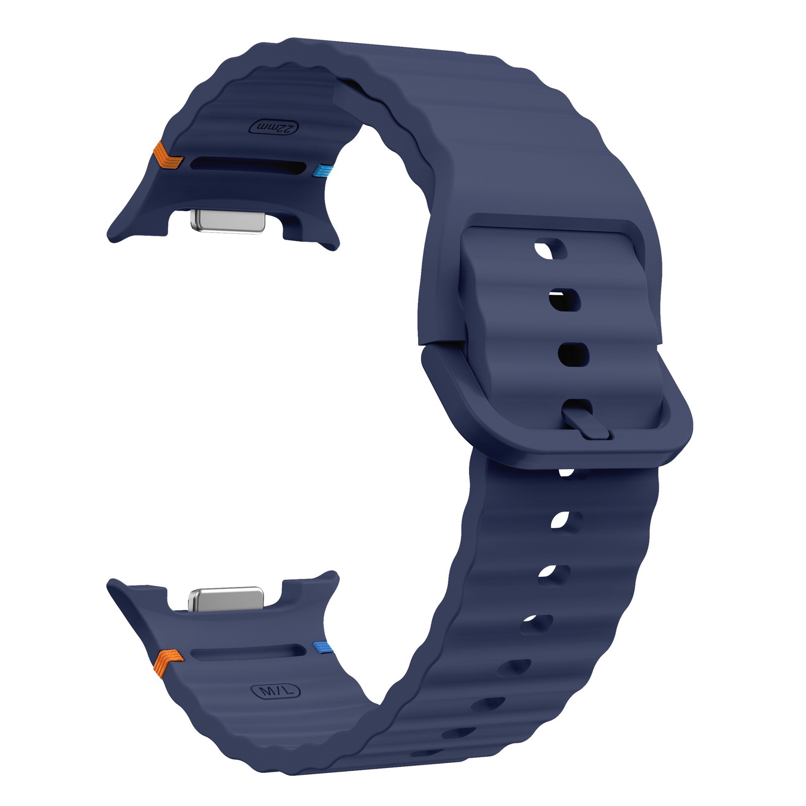 Wave Stitched Silicone Soft Band for Samsung Galaxy Watch 8 / Watch 8 Classic