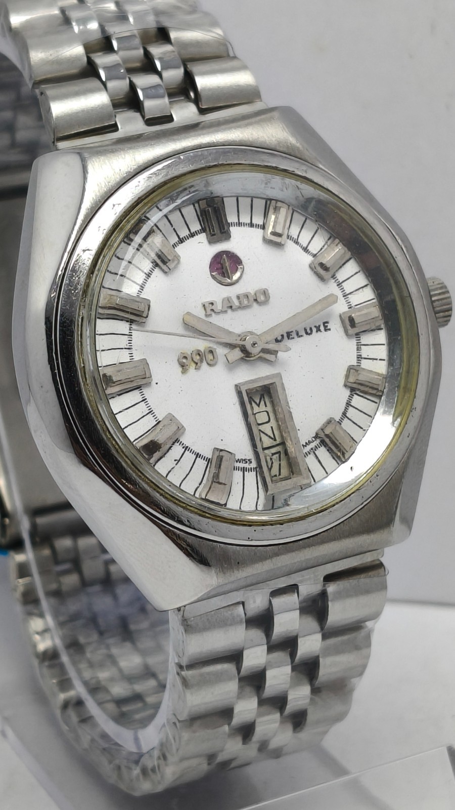 Vintage Rado Deluxe Automatic Day & Date Wrist watch Swiss Made For Men’s
