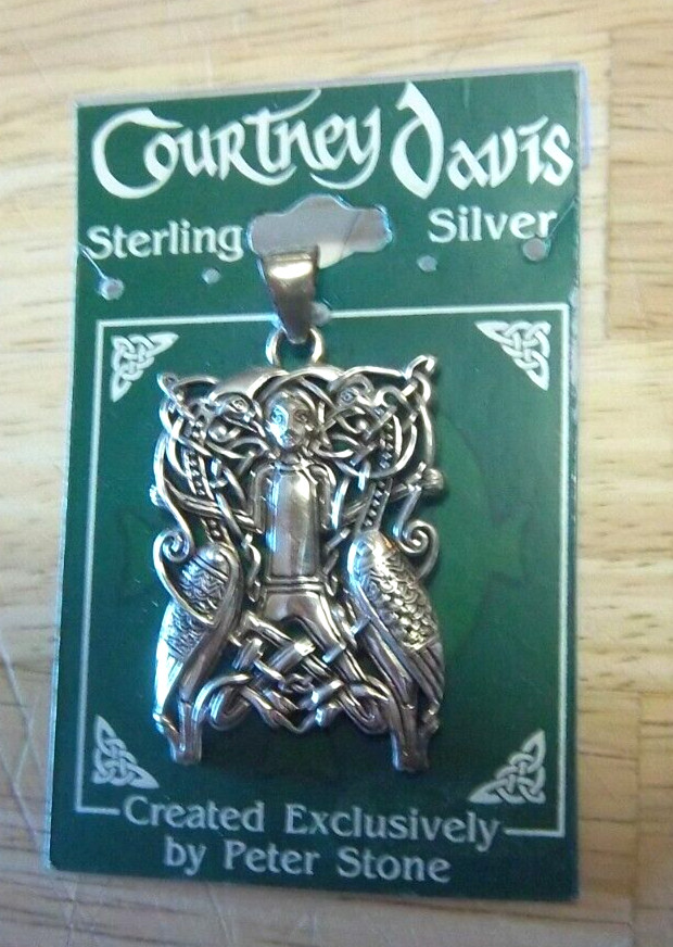 Winged Spirit Pendant Courtney Davis / Peter Stone Sterling Silver .925 – New